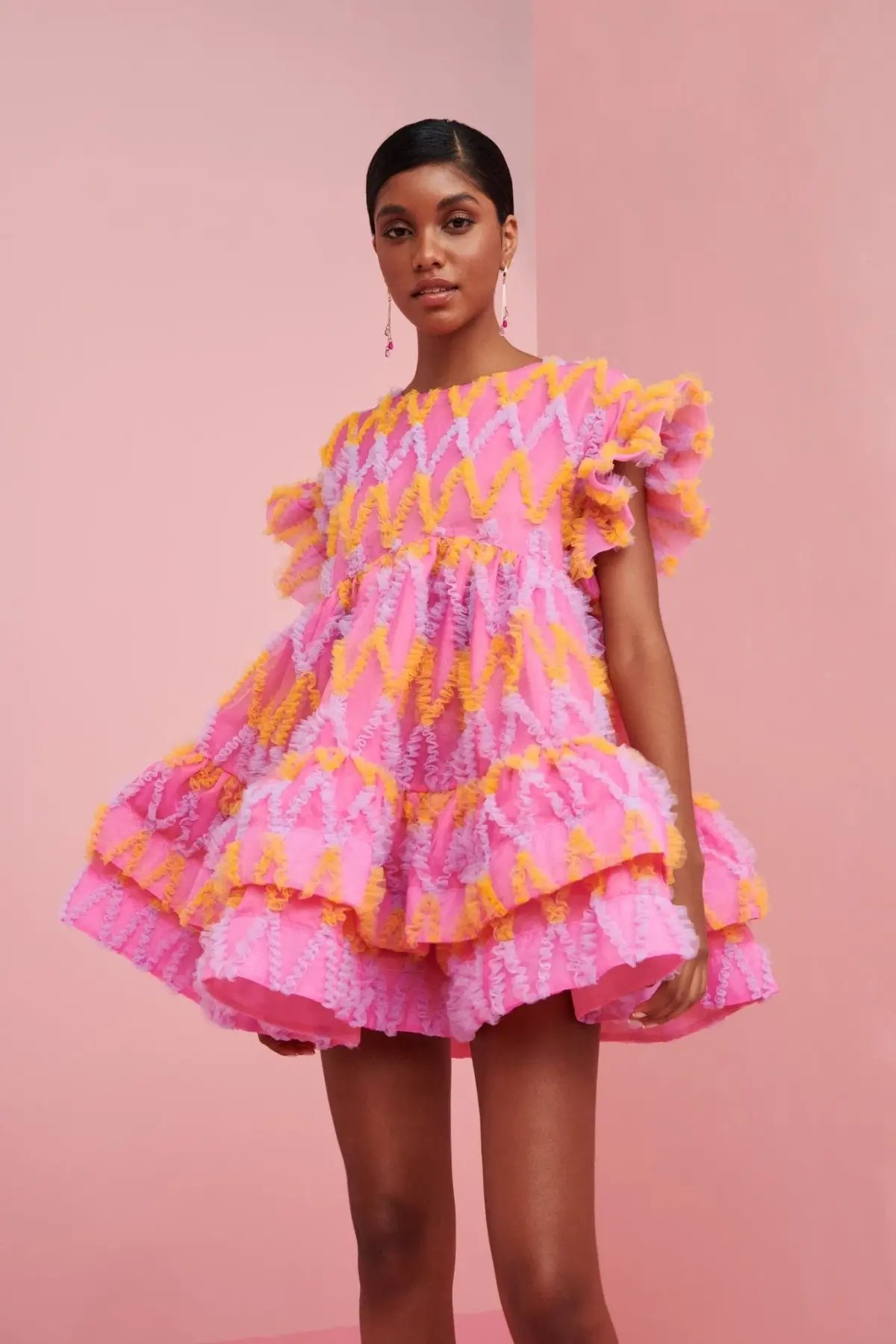 CeliaB Coral Mini Dress Pink Multi Size M / AU 10 photo 4