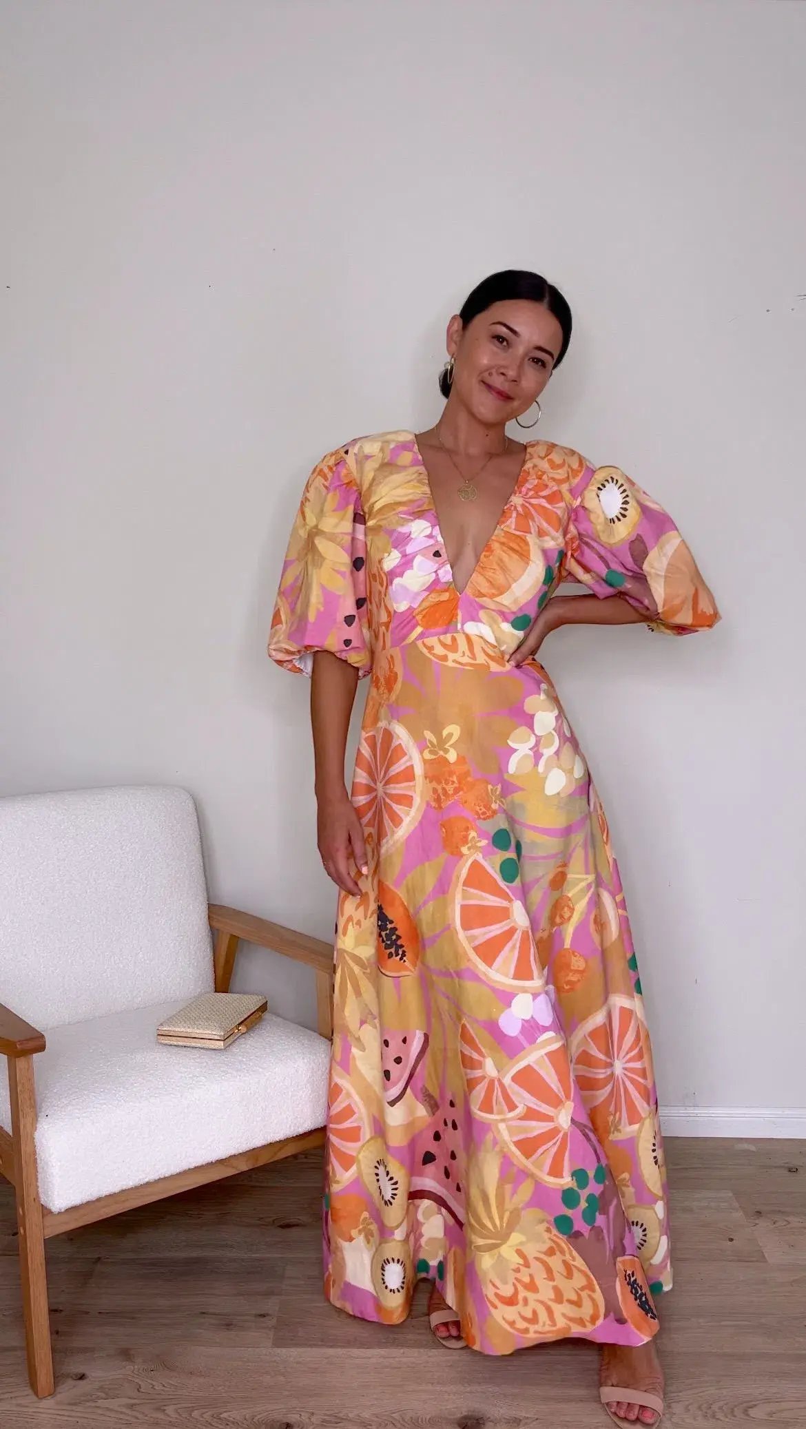 By Nicola Bolero Maxi Dress  in Fruit Punch Size 12 photo 3