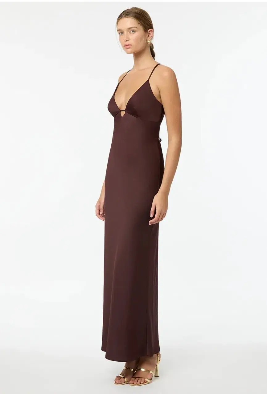 Manning Cartell Time To Shine Slip Dress In Truffle Size 4 photo 3