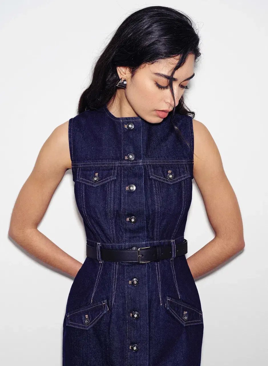 Anna Quan Paige Denim Dress Indigo Size AU 12 photo 6