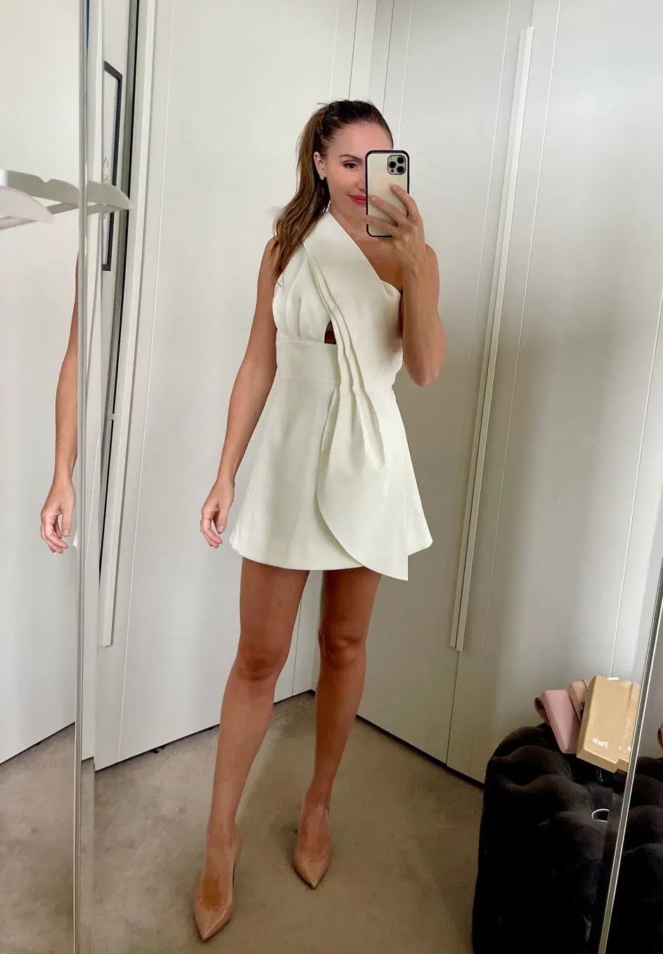 Rachel Gilbert Apollo Mini Dress White Size 8 / S photo 3