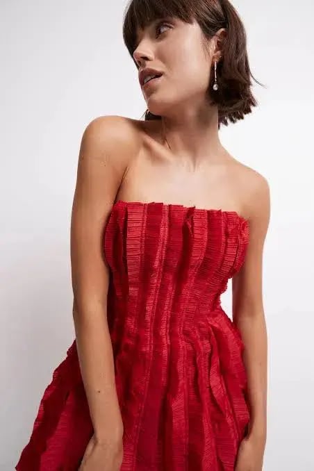 Aje Hybrid Sleeveless Mini Dress Red Size 14 / XL photo 3