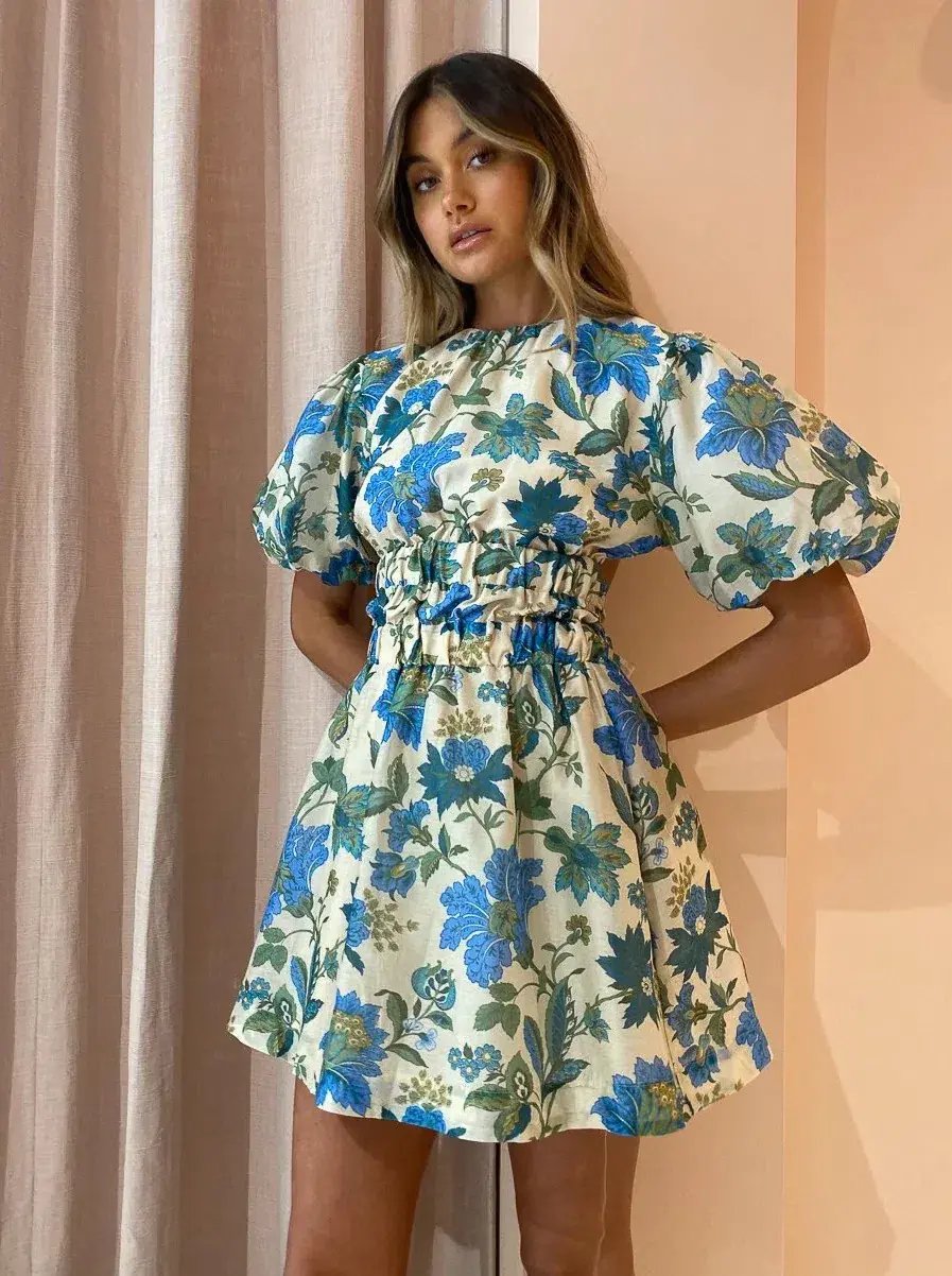 Sir the Label Celia Open Back Mini Dress Marguerite Floral Size AU 12 photo 7
