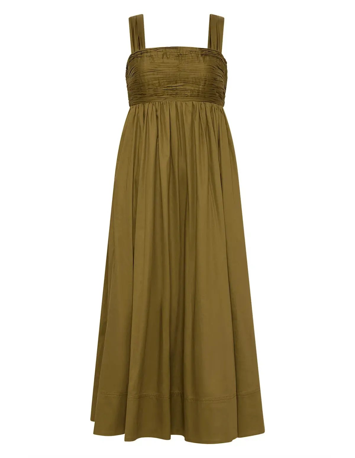 Aje Nova Tie Back Midi Dress Green Size 10 photo 5