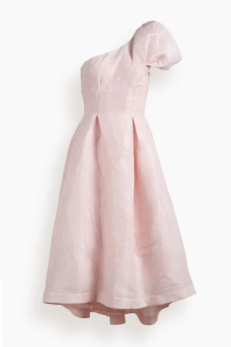 Rachel Gilbert Angus Midi Dress Pink Size AU 6 photo 3