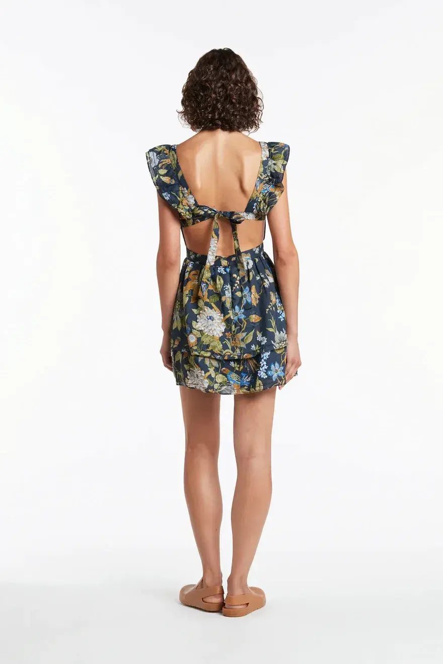 Sir The Label Diana Ruffle Mini Dress Floral Size 1 / AU 8 photo 3