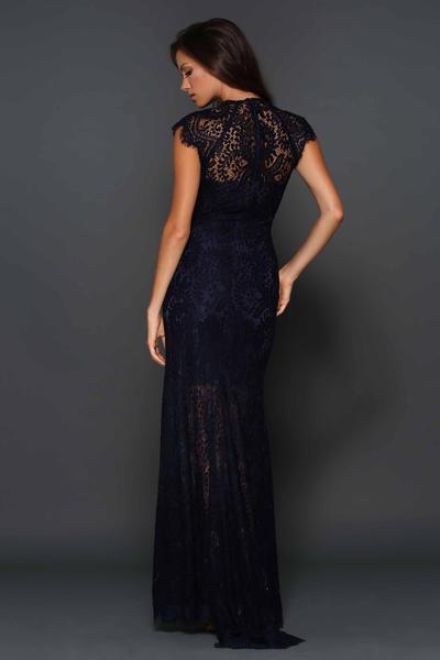 Elle Zeiotune Navy Demi Lace Dress size 14 photo 2