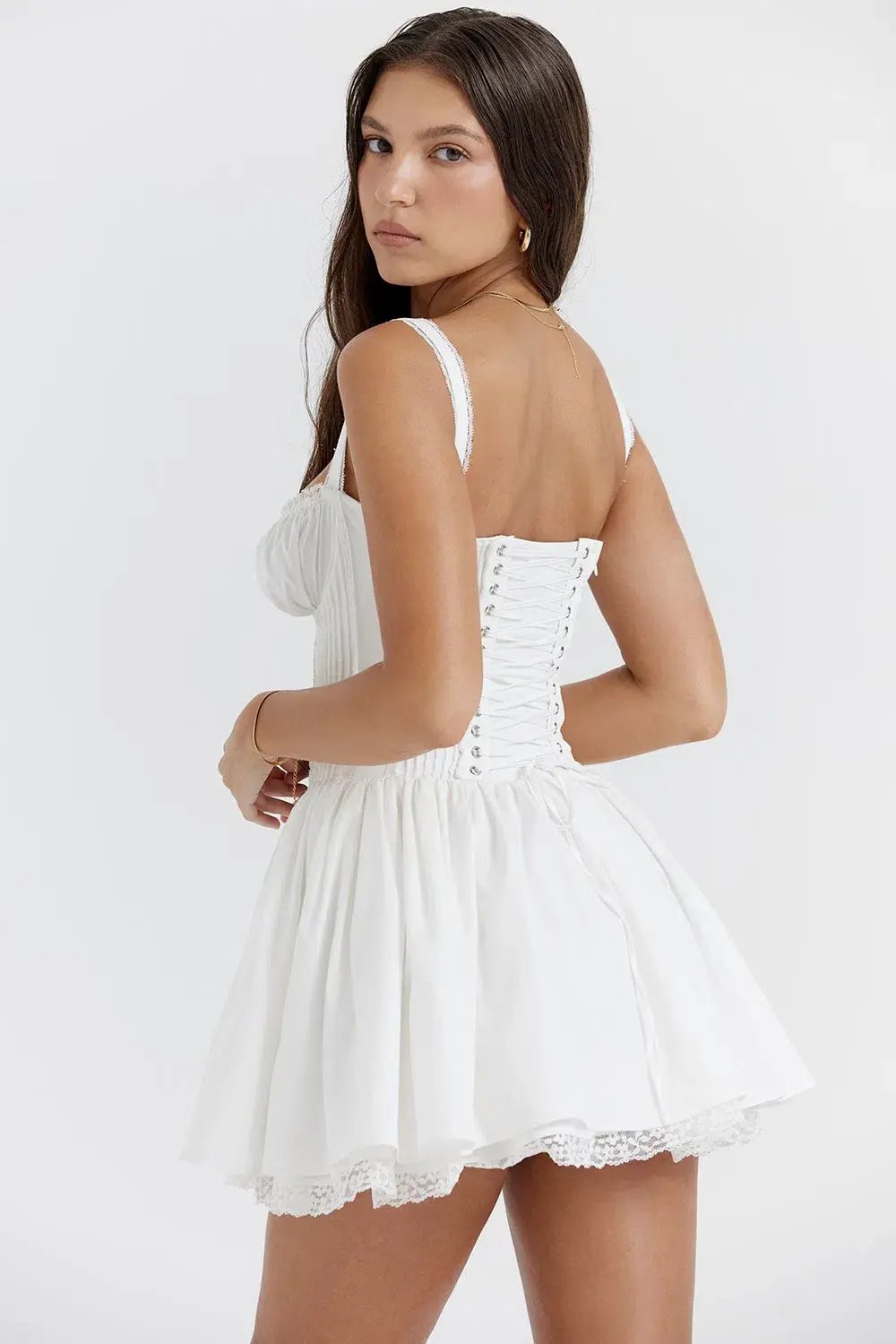 House of CB Pietra Corset Mini Dress White Size M / AU 10 photo 3