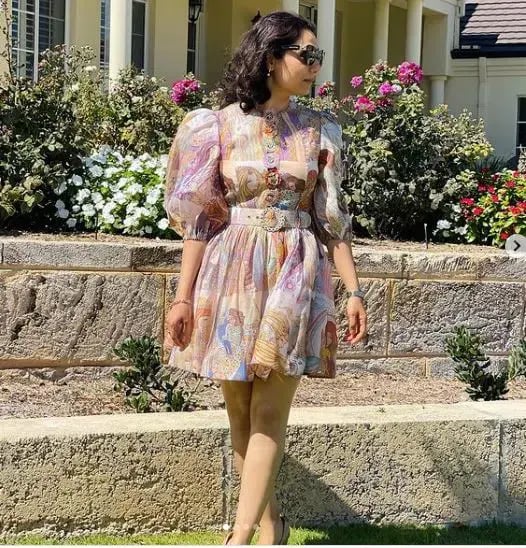 Zimmermann Kaleidoscope Puff Sleeve Mini Dress Multi Size 1 / AU 10 photo 4
