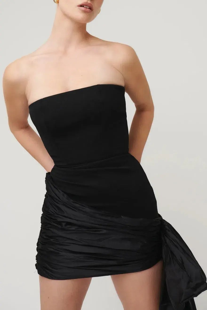 Effie Kats Nada Mini Dress Black Size 8 photo 2