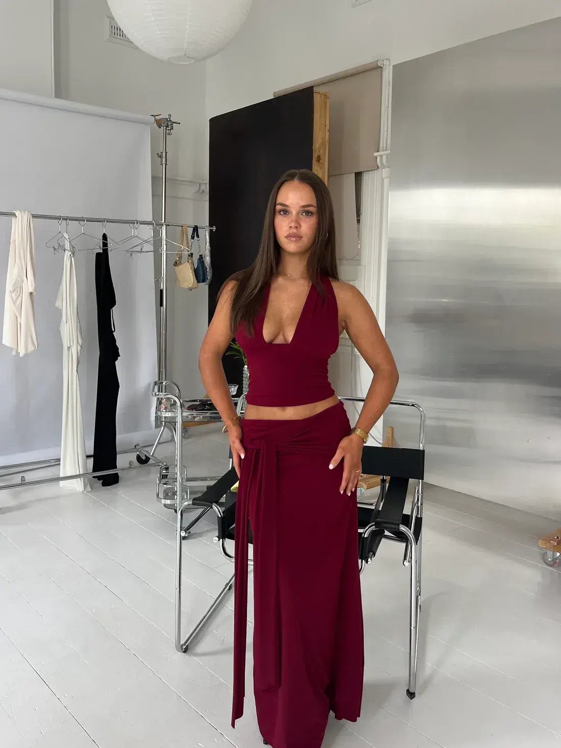 La Marie, Sofia set, Burgandy, Size S photo 2