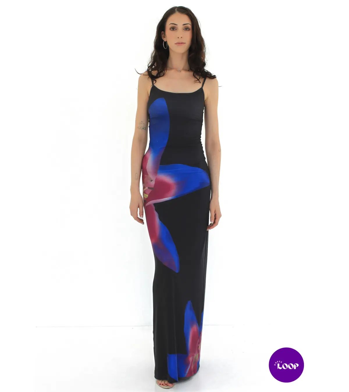 With Harper Lu Slip Maxi Dress Midnight Lily Floral Size XS/AU 6 photo 2