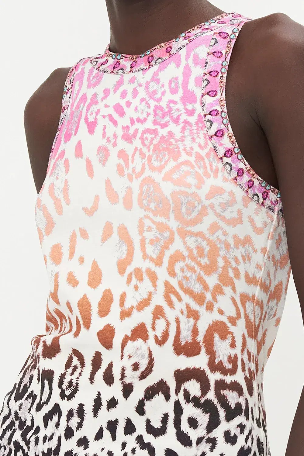 Camilla Kitty Kat Klub Jersey Tank Top Leopard Print  Size XL / AU 16 photo 4