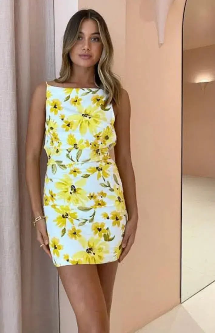 Bec & Bridge Daphne Mini Dress Floral Size 10 / M photo 2