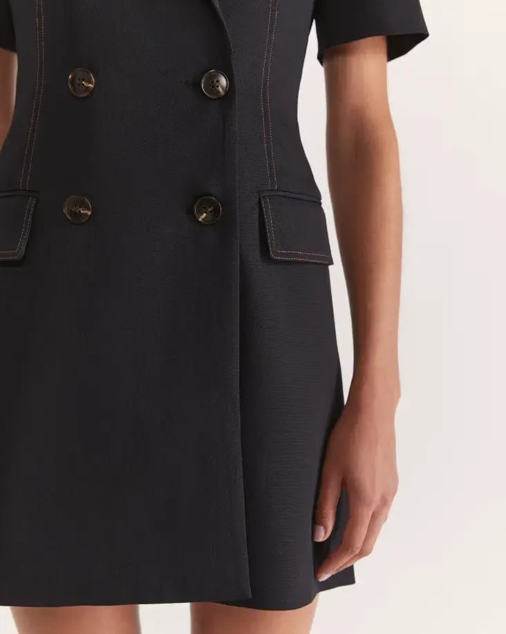 Saba Dharma Blazer Mini Dress Black Size 10 photo 5