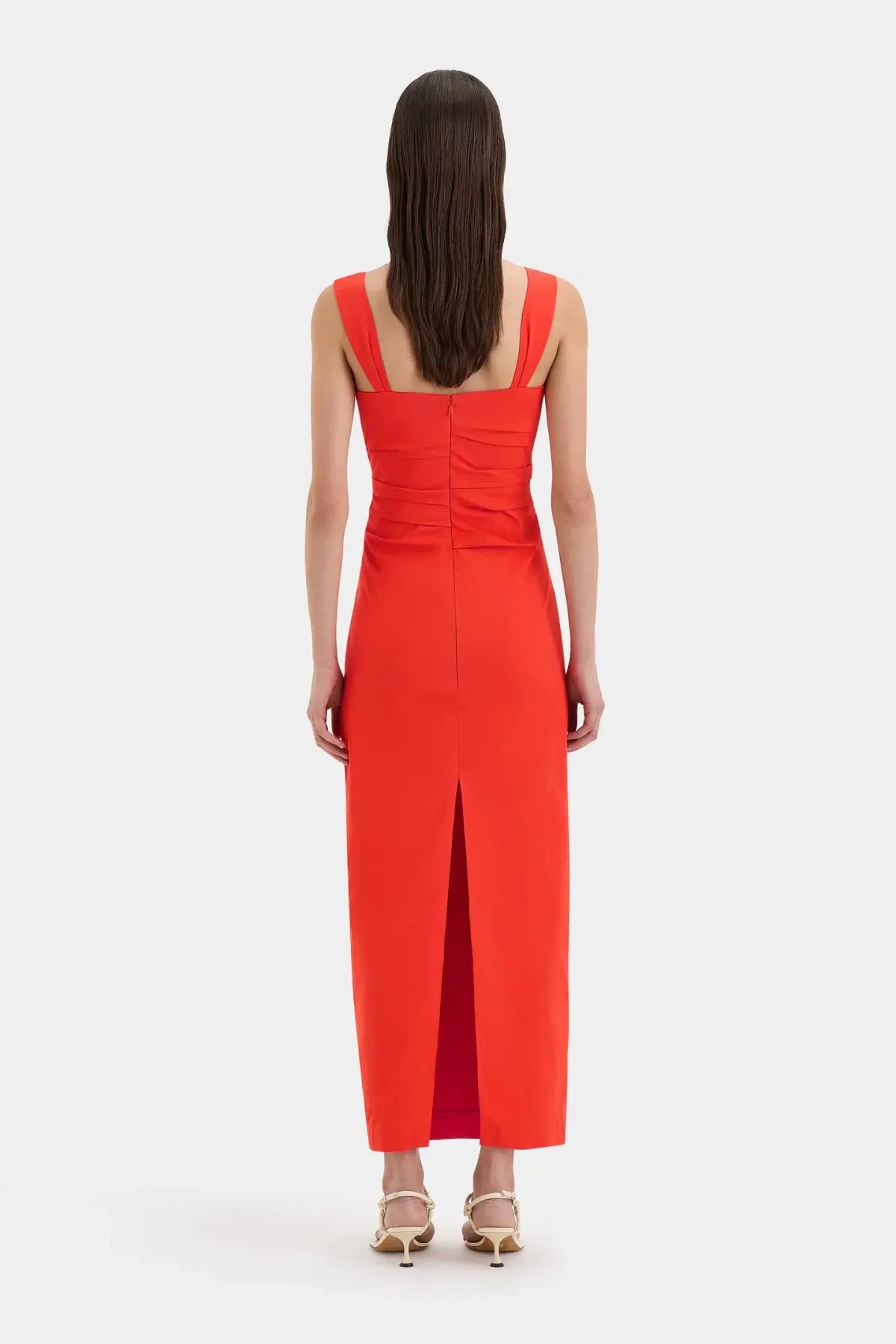 Sir the Label The Dahlia Balconette Gown in Tangerine - Size 3 photo 2