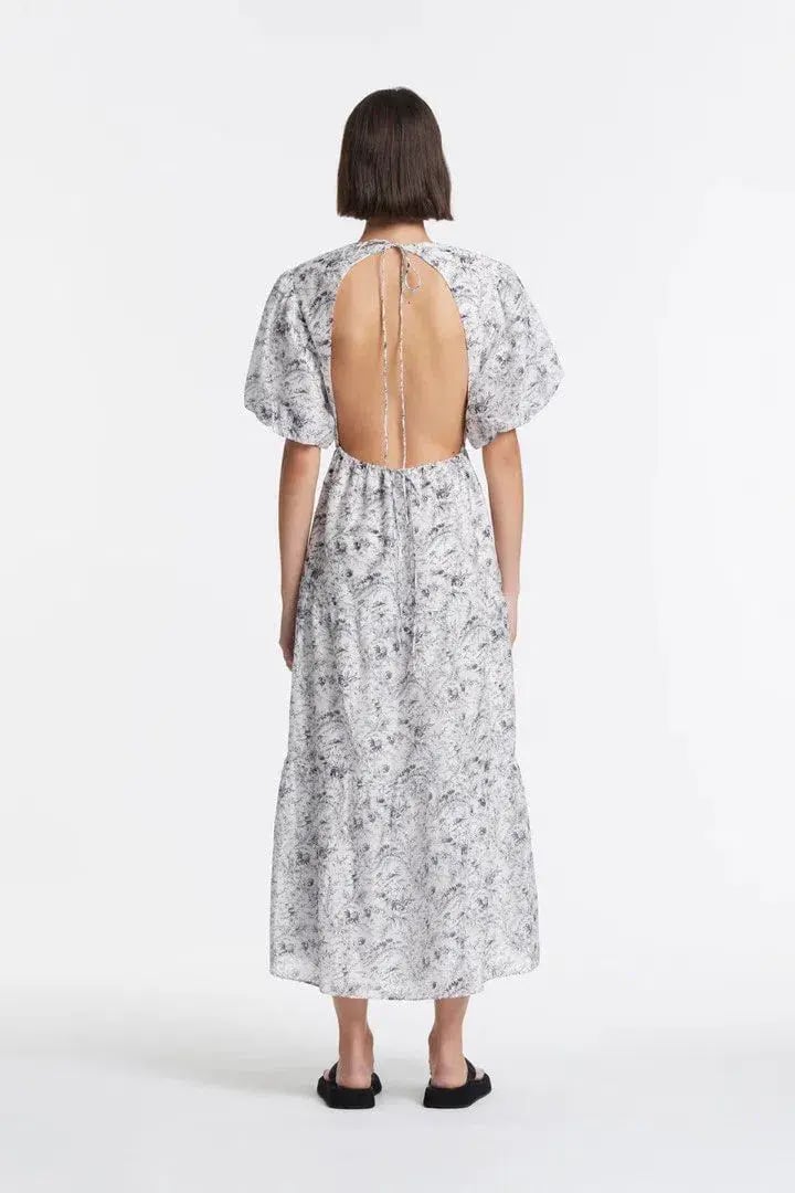 Sir the Label Caprice Open Back Midi Dress Floral Print Size 8 photo 2