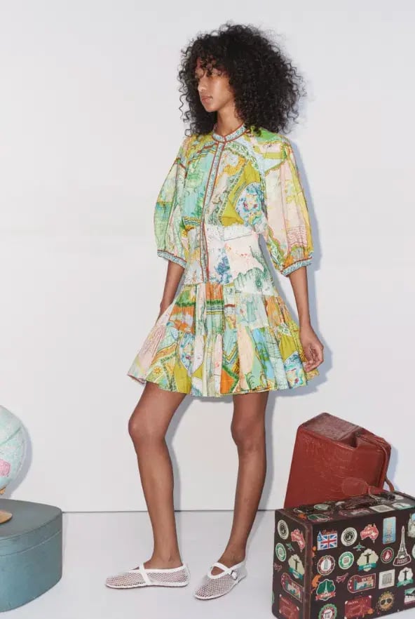 Alemais Atlas Mini Dress Green Multi Size 6 photo 2