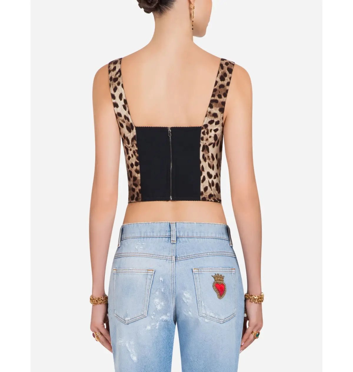 Dolce & Gabbana Cady Bustier Leopard Print Size 40 / AU 8 photo 3