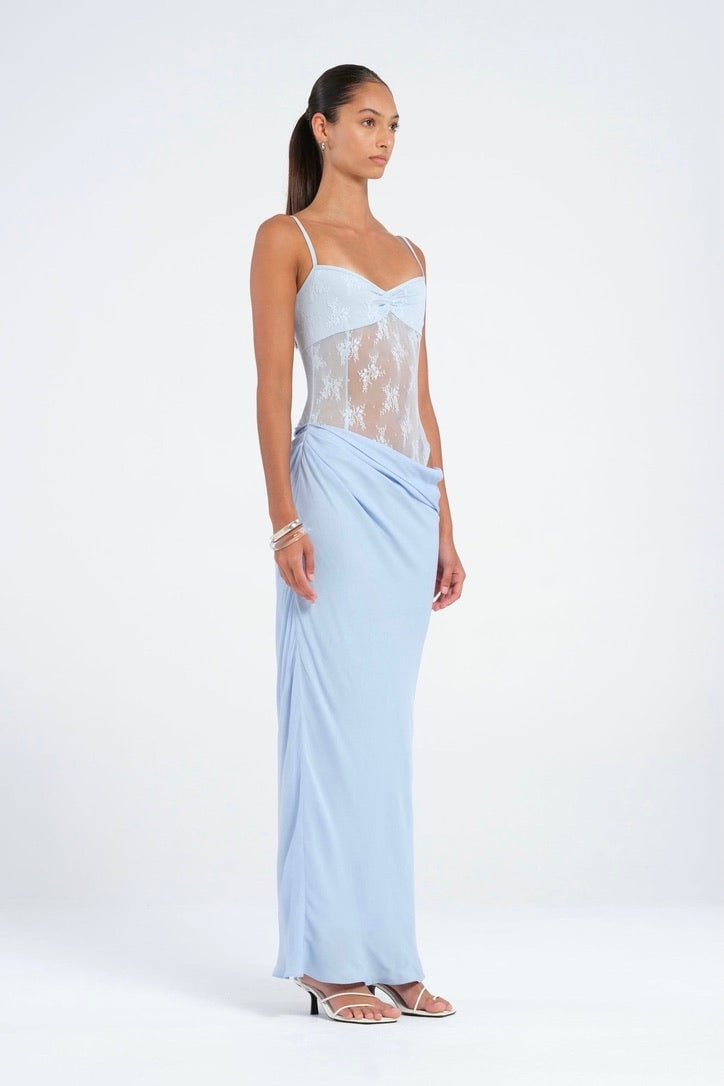 BENNI AKIO MAXI DRESS - SKY photo 2