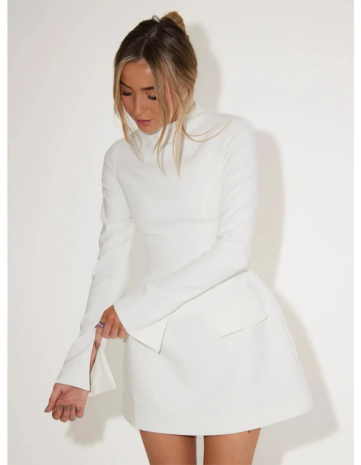Odd Muse The Ultimate Muse Split Sleeve Mini Dress White Size M / AU 10 photo 2