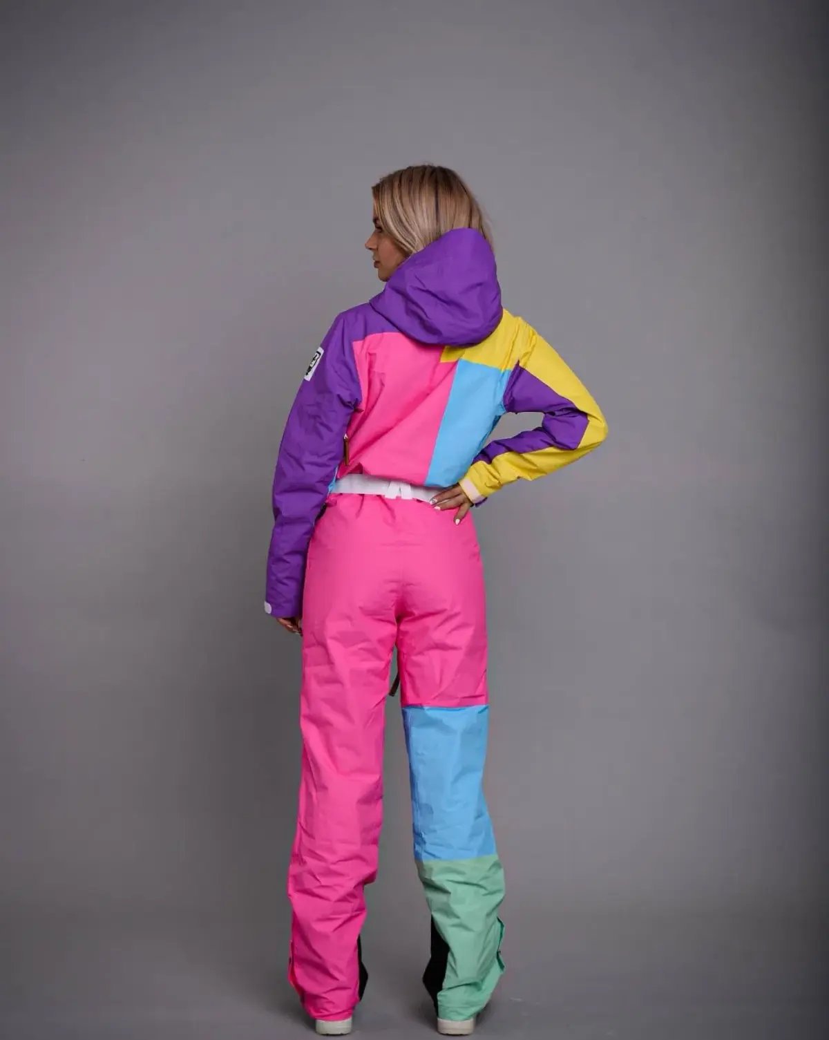 OOSC So Fetch Women’s Retro Ski Suit Pastel Multi Size 6 photo 2