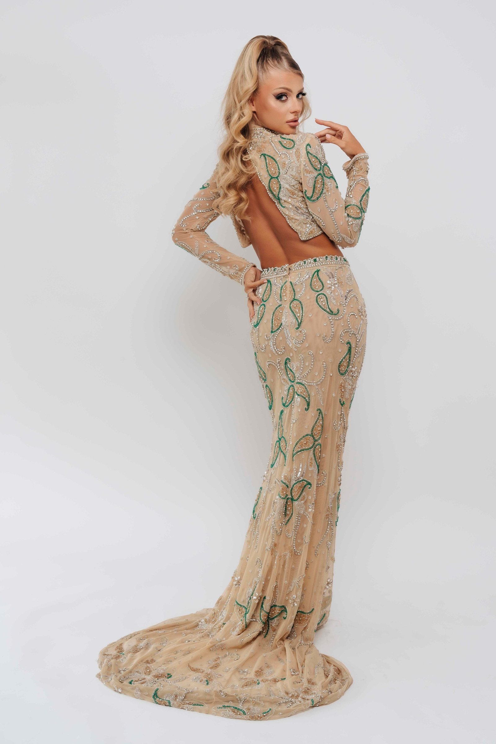 SCARLETTE 2PC BY MY SECRET WARDROBE EMERALD photo 3