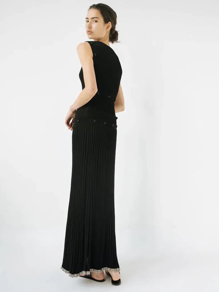 Christopher Esber Deconstructed Long Sleeve Dress Black Size 8 photo 8
