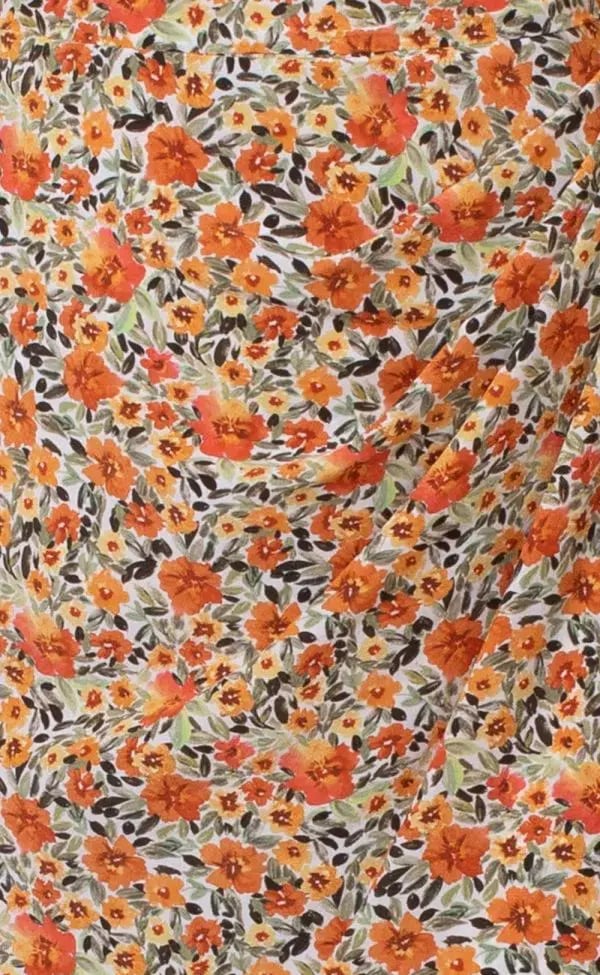 Bec & Bridge Wild Poppies Midi Dress Print in Orange Size 12 photo 4
