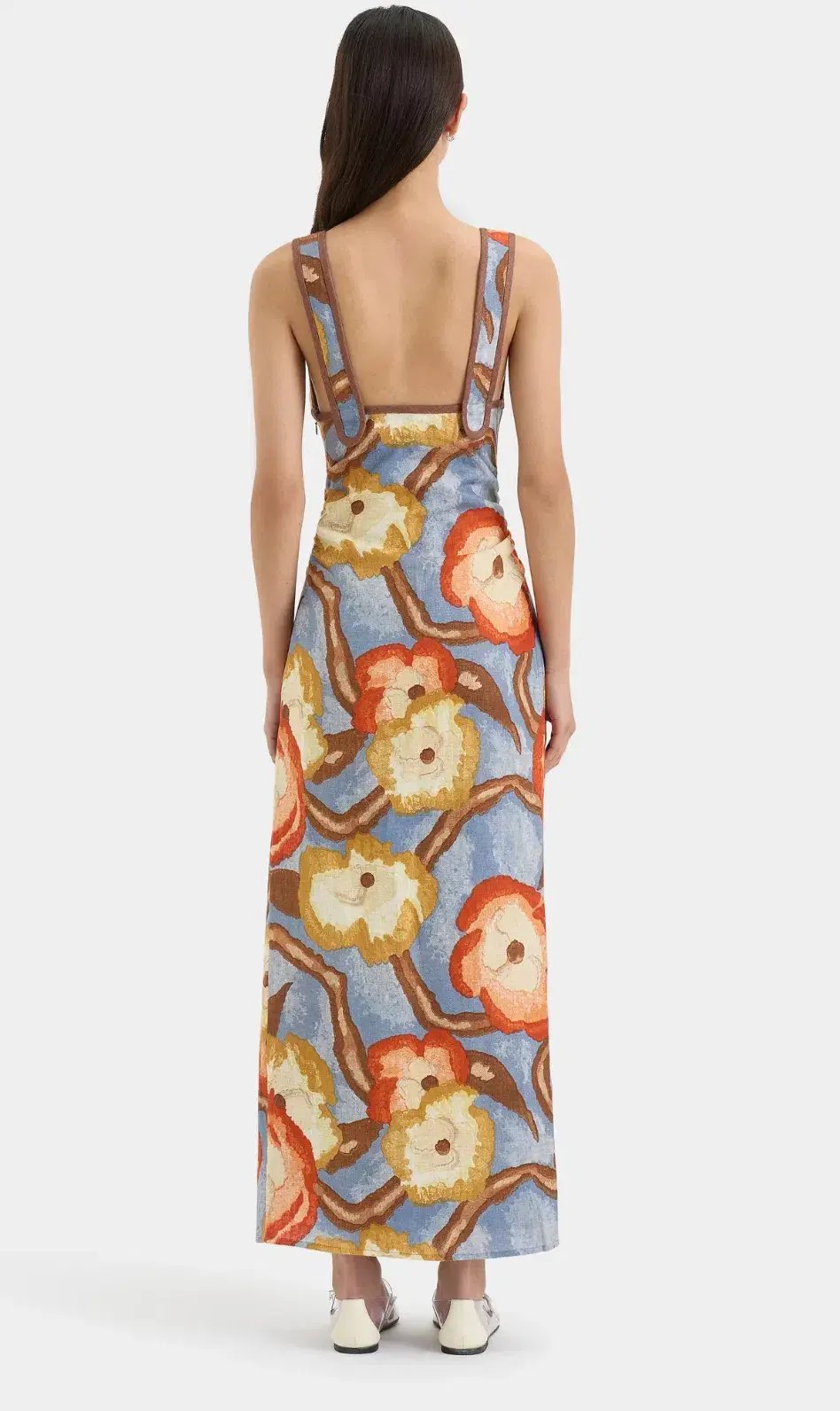 Sir the Label Avery V Neck Midi Dress Size 10 photo 3