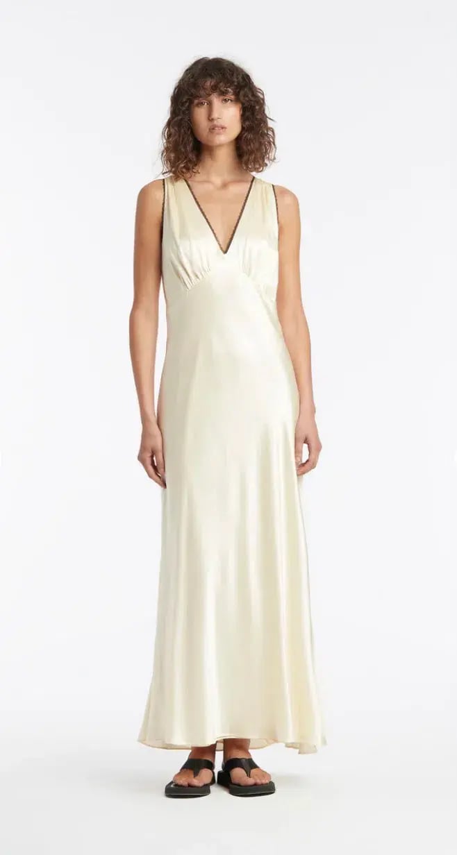Sir the Label Willa V Neck Midi Dress Yellow Size 2 / AU 10 photo 2