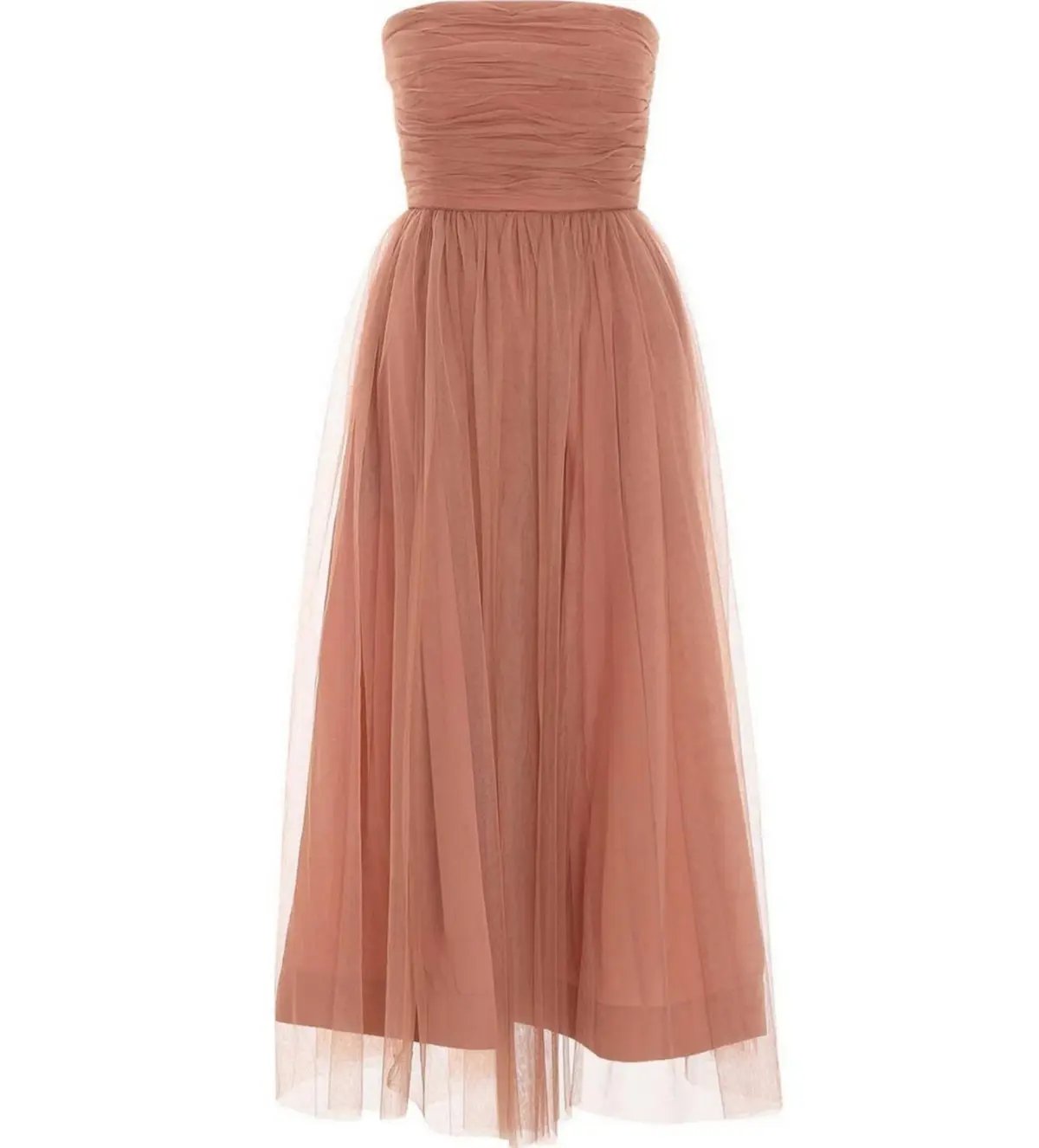 Zimmermann The Tulle Strapless Midi Dress in Lipstick Size 2 / AU 12 photo 3