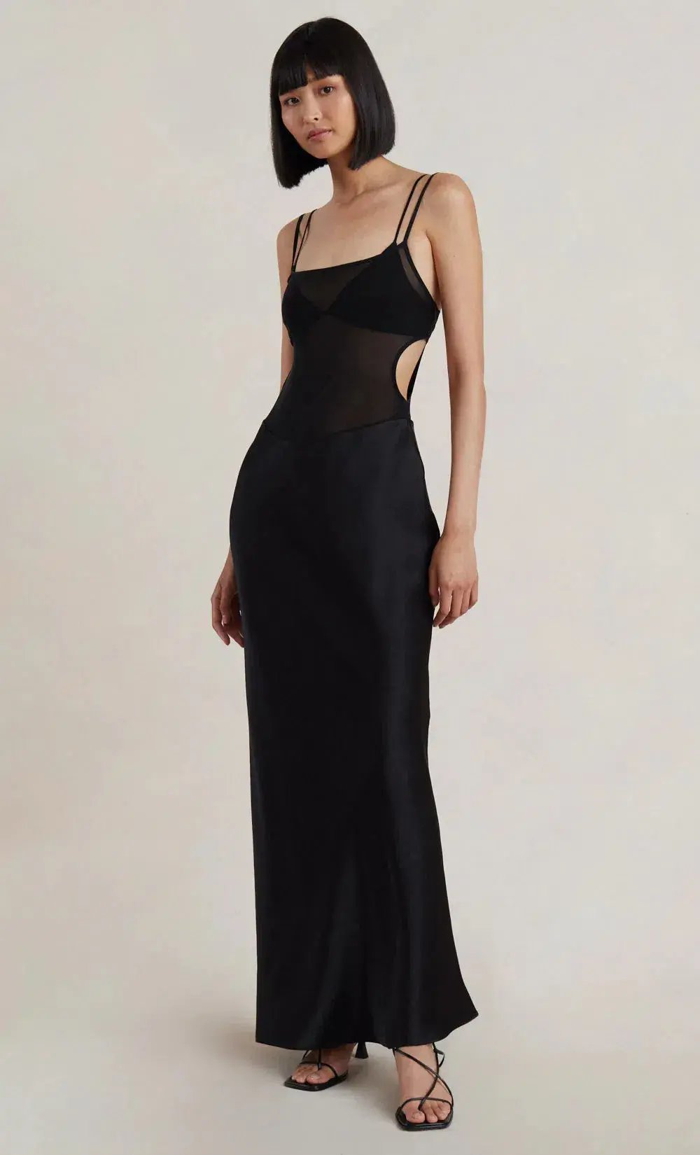 Bec & Bridge Lindsey Cut Out Maxi Dress Black Size M/AU 10 photo 2