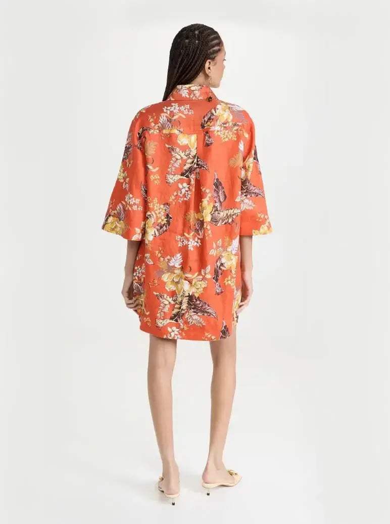 Zimmerman Matchmaker Tunic Dress in Red Tropical Floral Size 0 /AU 8 photo 4