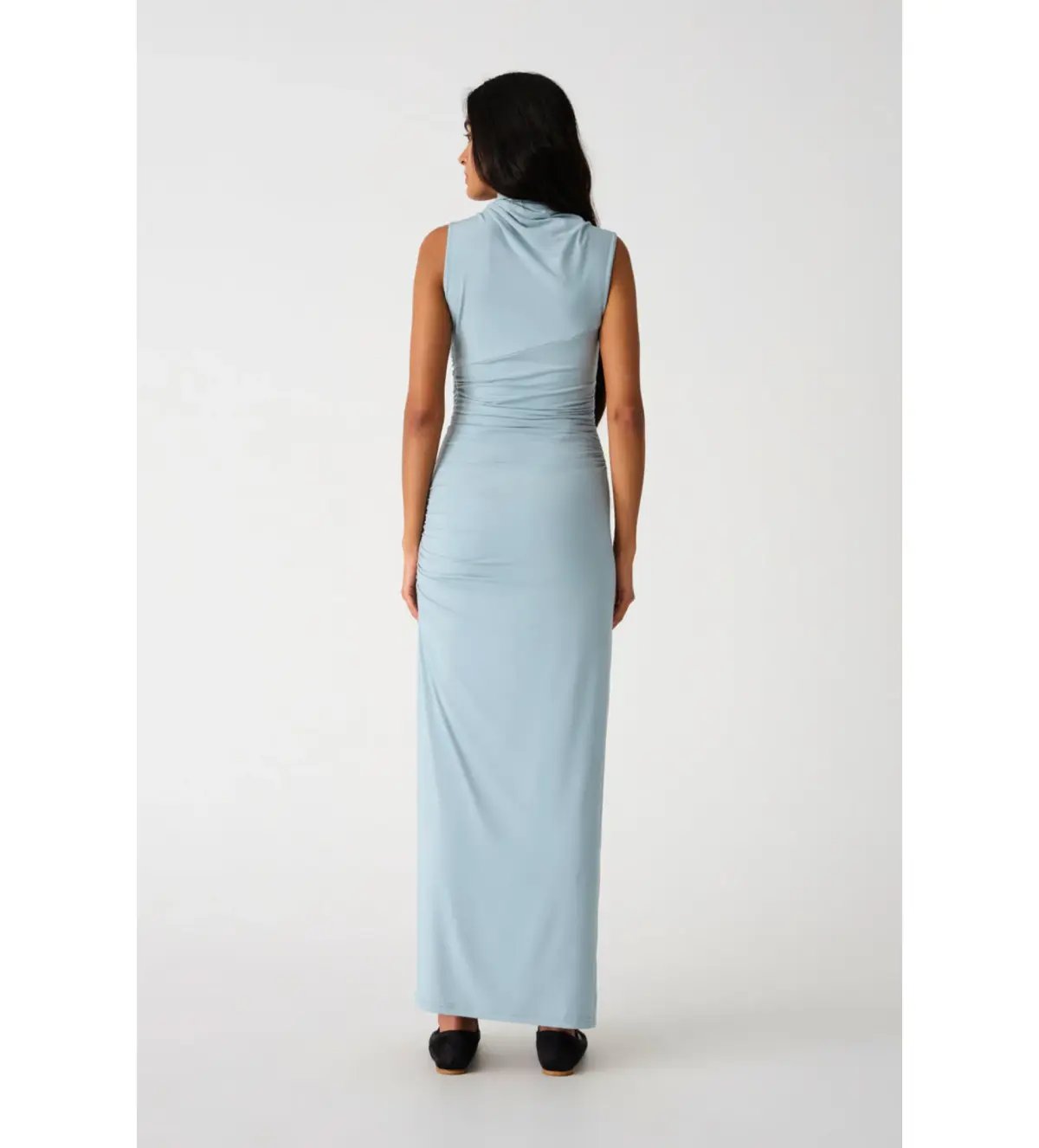 Misha Albie Jersey Maxi Dress  Seafoam Blue Size 8 photo 4
