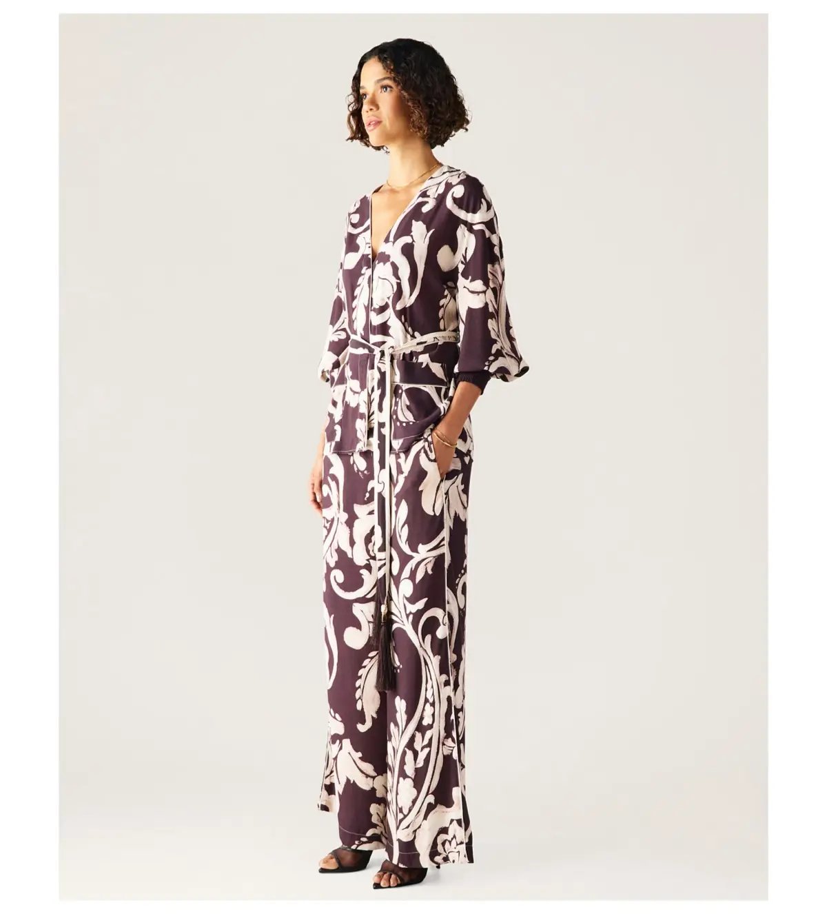 MOS The Label Seraphine Pants Multi Floral Size 12/L photo 3
