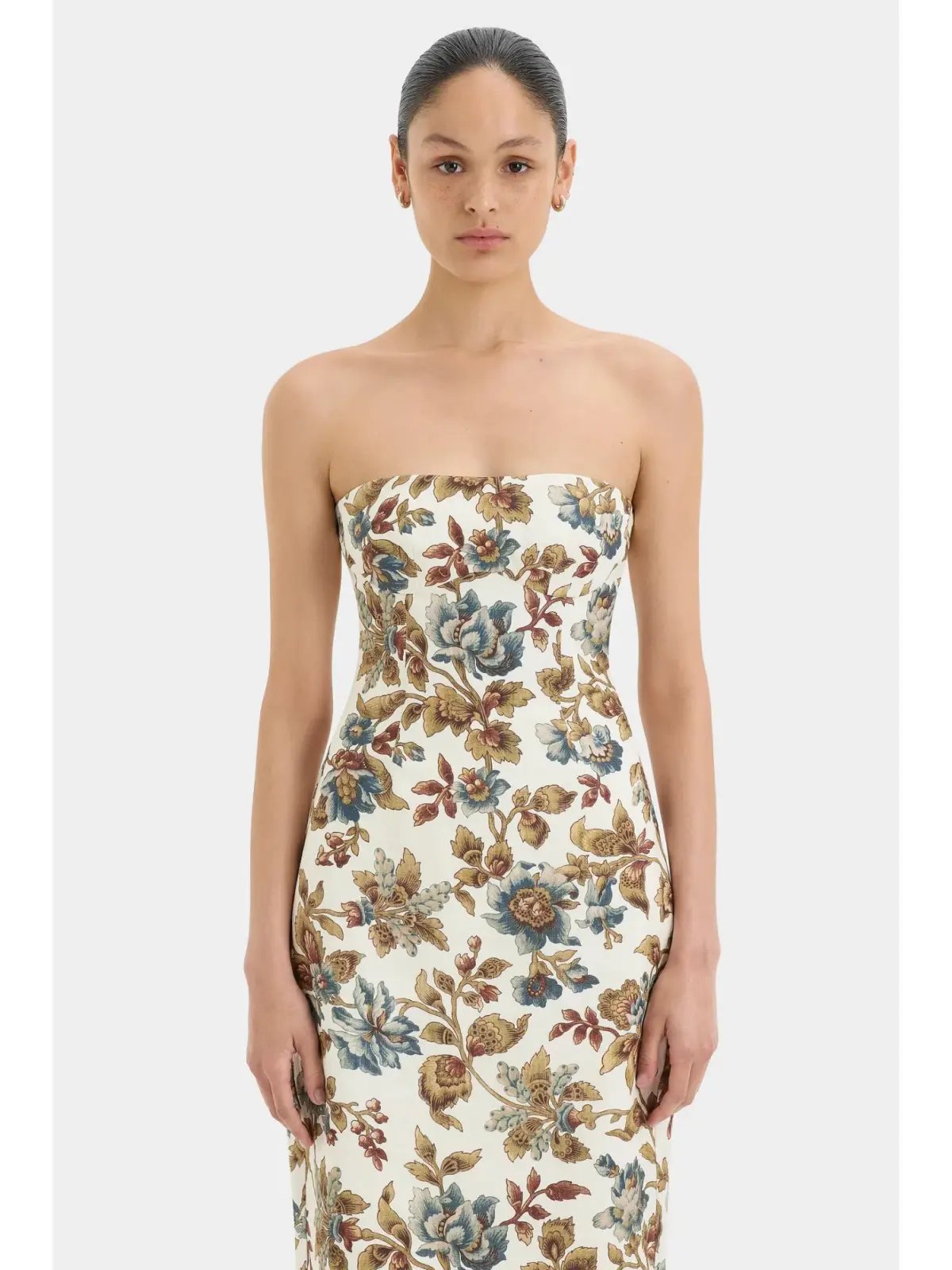 Sir The Label Eleanora Column Midi Dress in Viola Print Size 0 / AU 6 photo 3