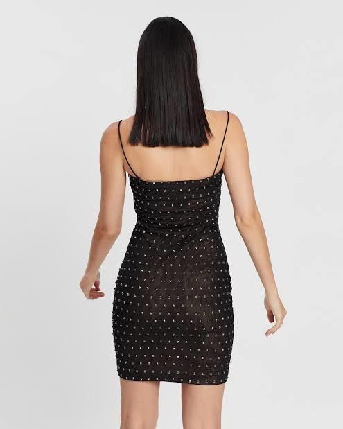 Misha Halsey Mini Dress Black Size 6 photo 7