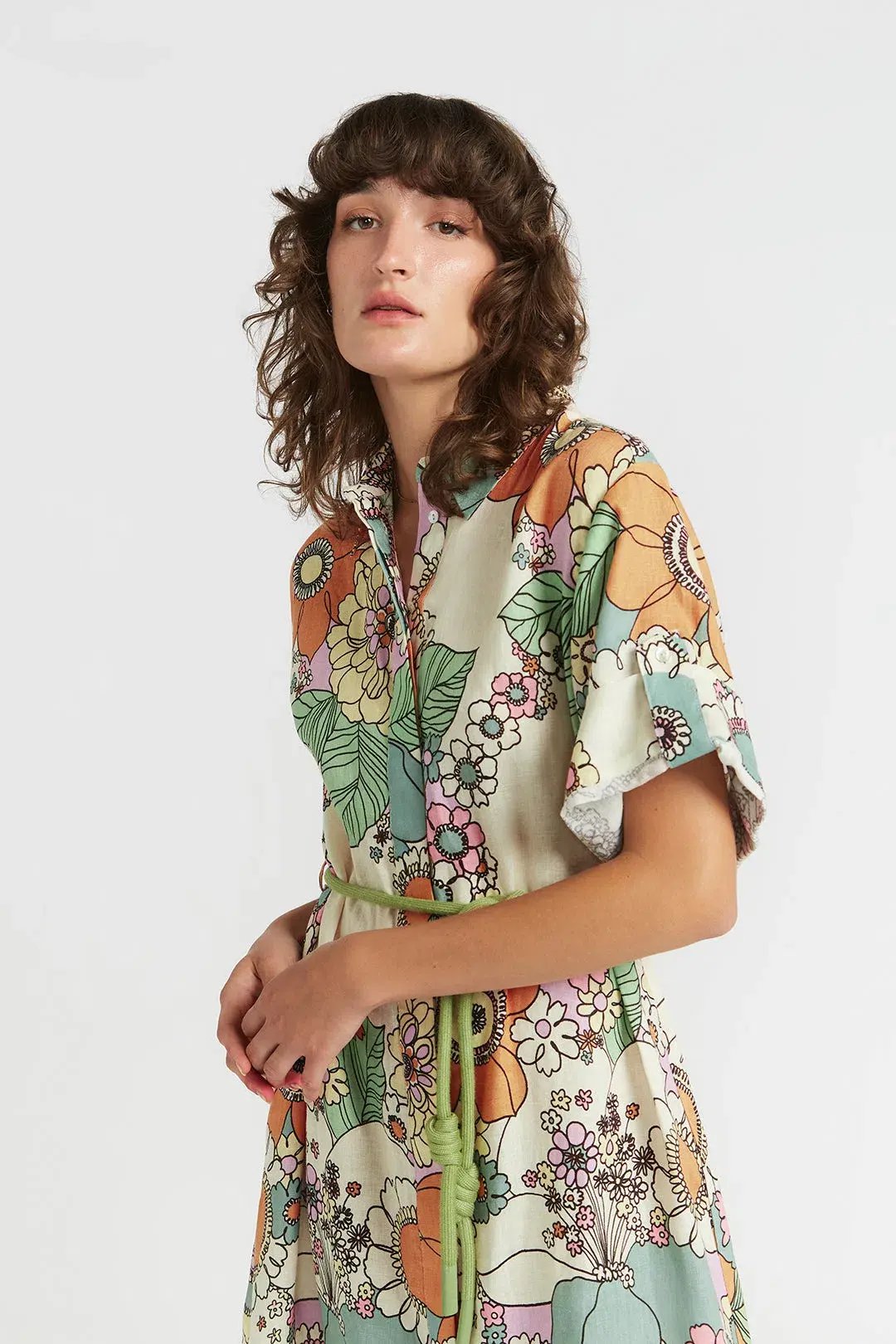 Alemais Farrah Shirtdress Print Size 6 photo 2