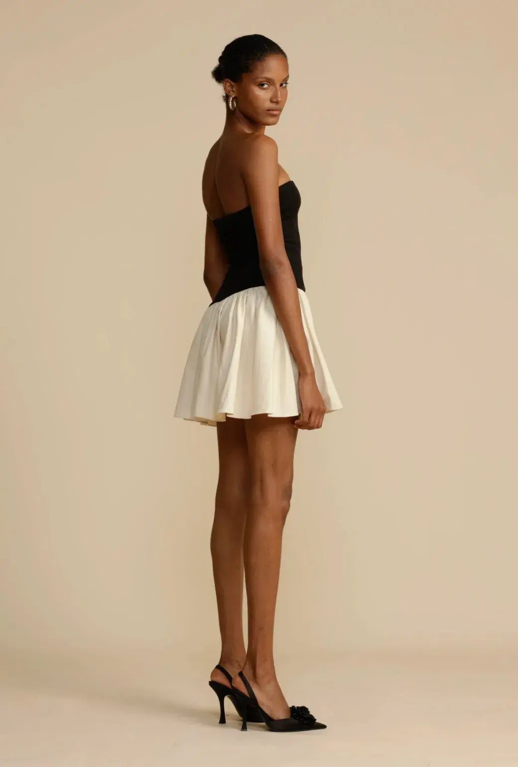 Arcina Ori Celine Mini Dress Black/White Size M/Au 10 photo 3