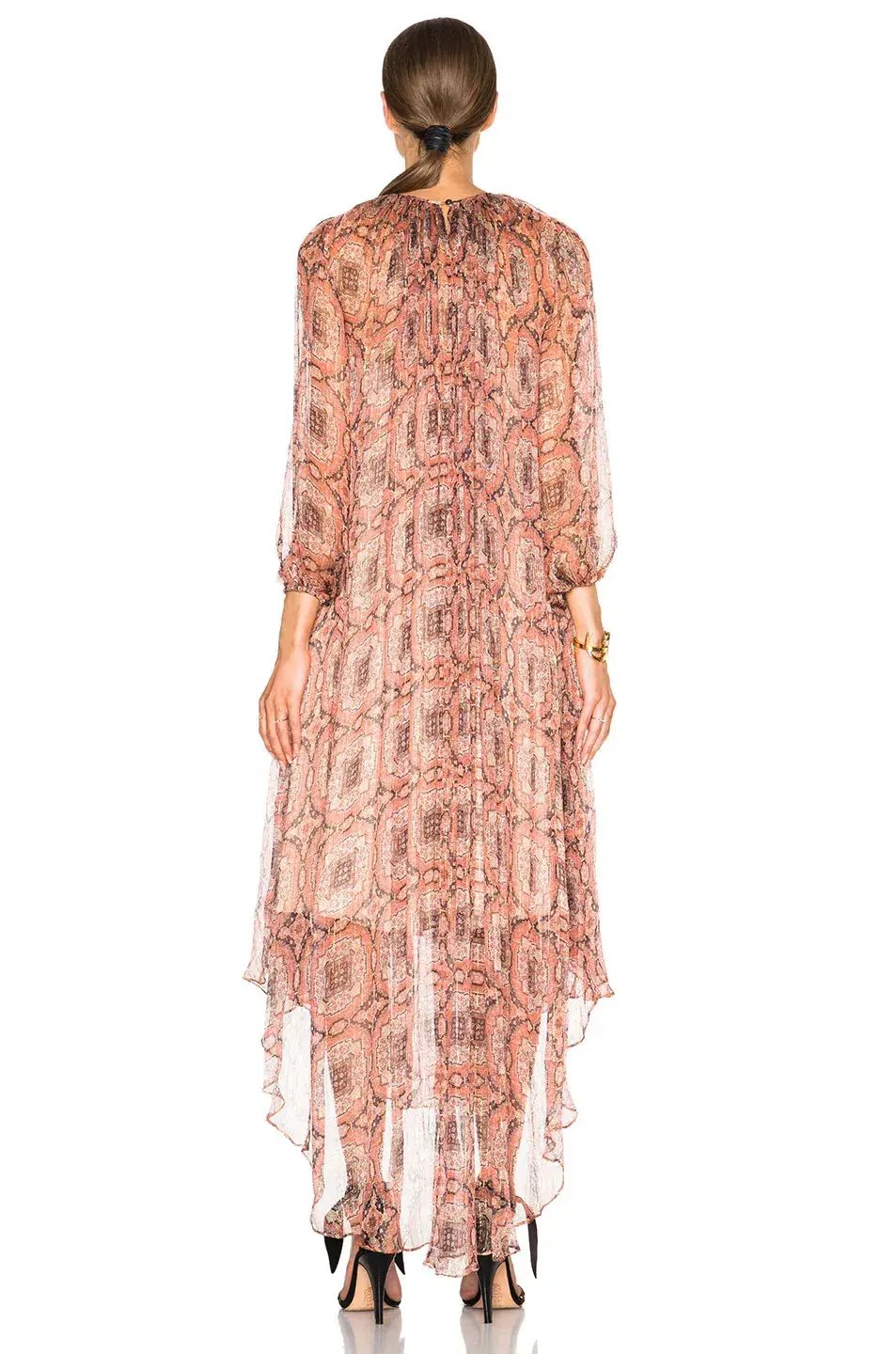 Zimmermann Empire Heiress Dress Ochre Konya Size 8 photo 2