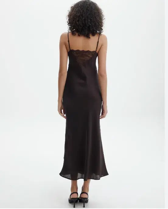 Bec & Bridge Lace Maxi Dress Brown Size AU 8 photo 3