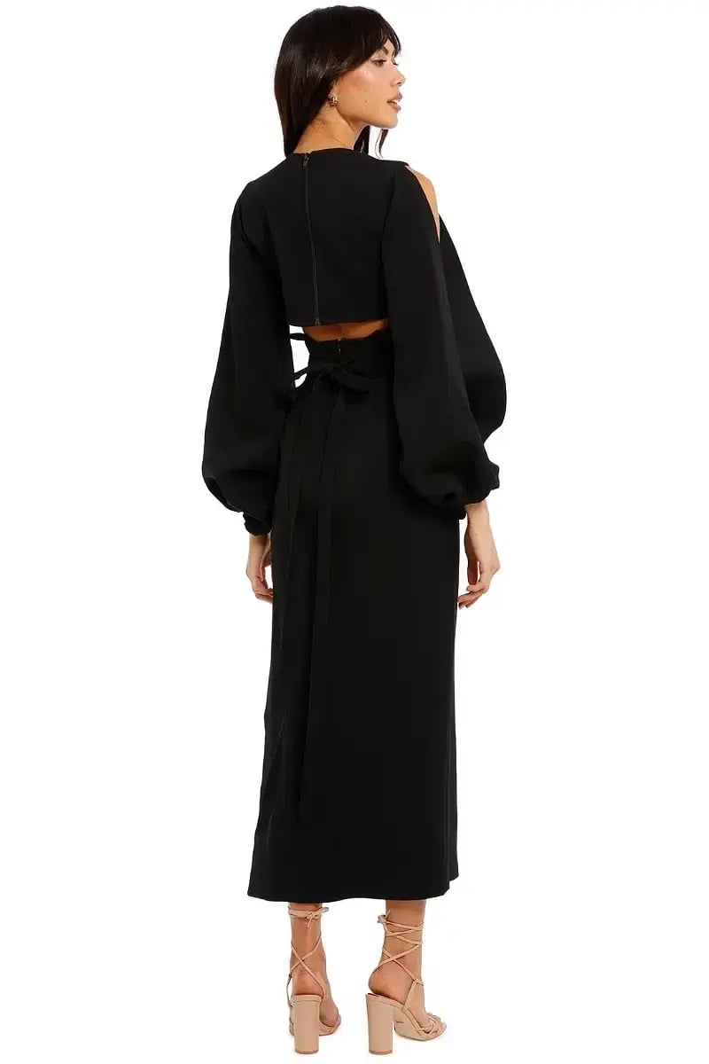 Camilla & Marc Morgan Midi Dress Black Size AU 8 photo 3