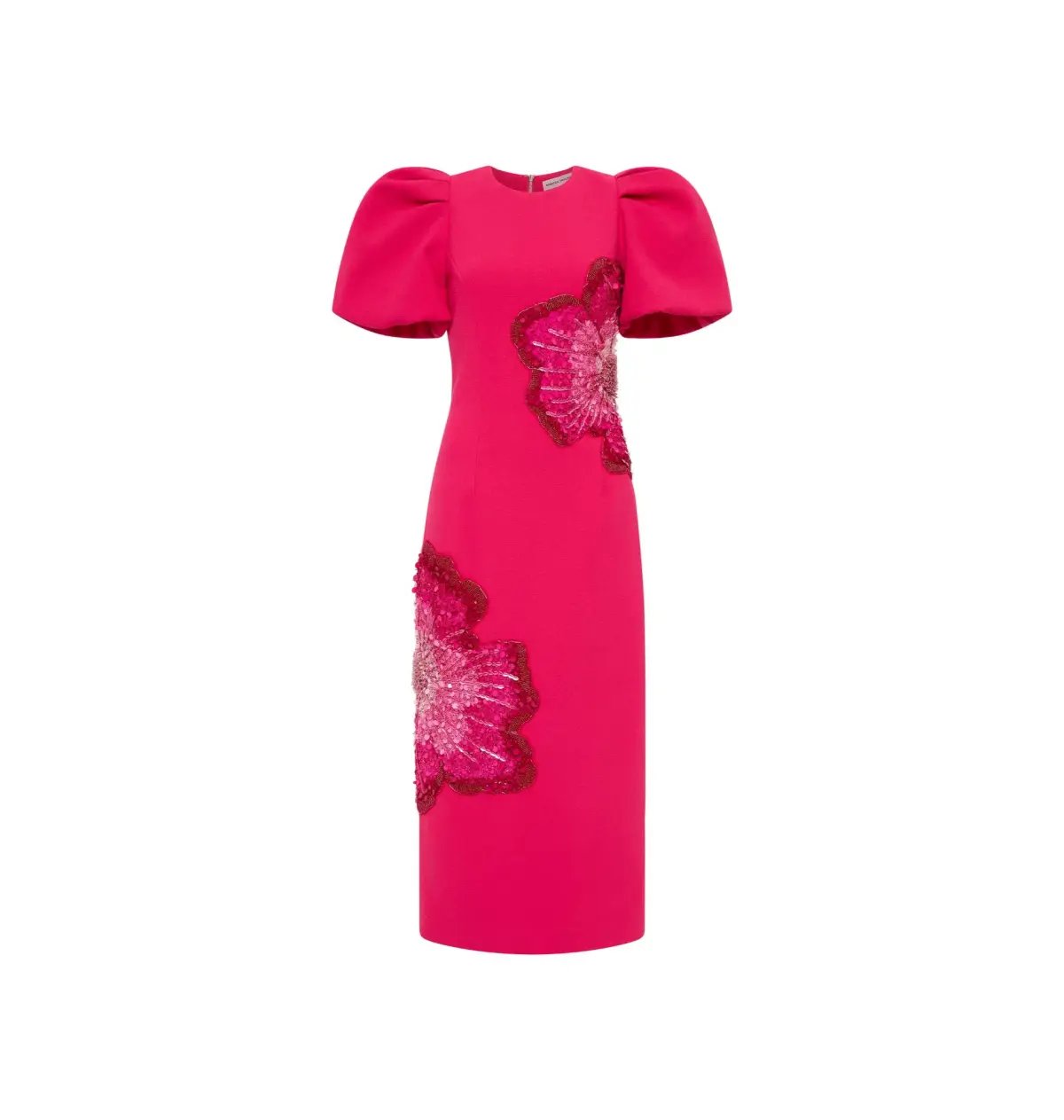 Rebecca Vallance Layana Midi Dress in Raspberry Size AU 12 photo 4