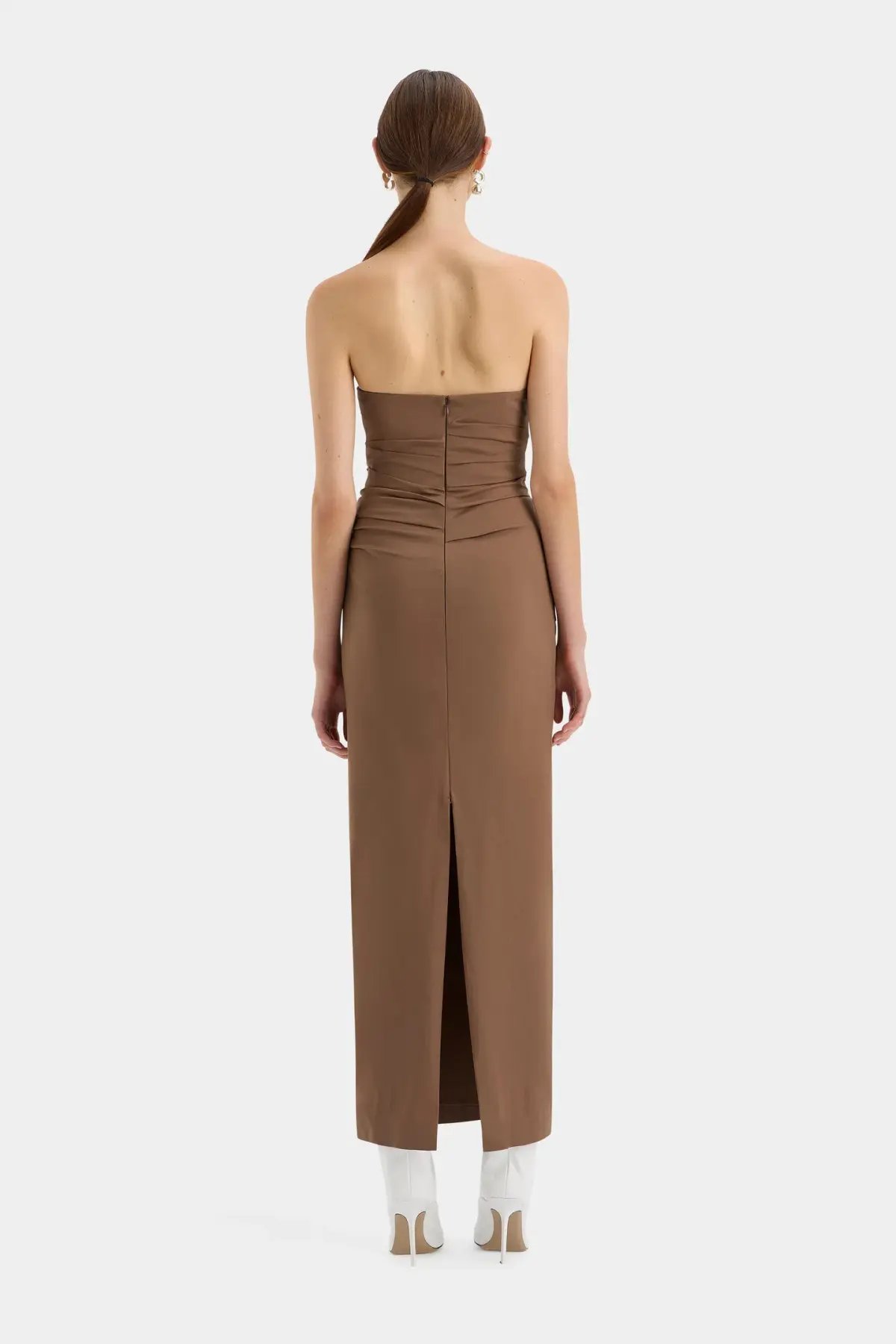 Sir the Label Alba Strapless Gown Brown Size 2/Au 10 photo 3