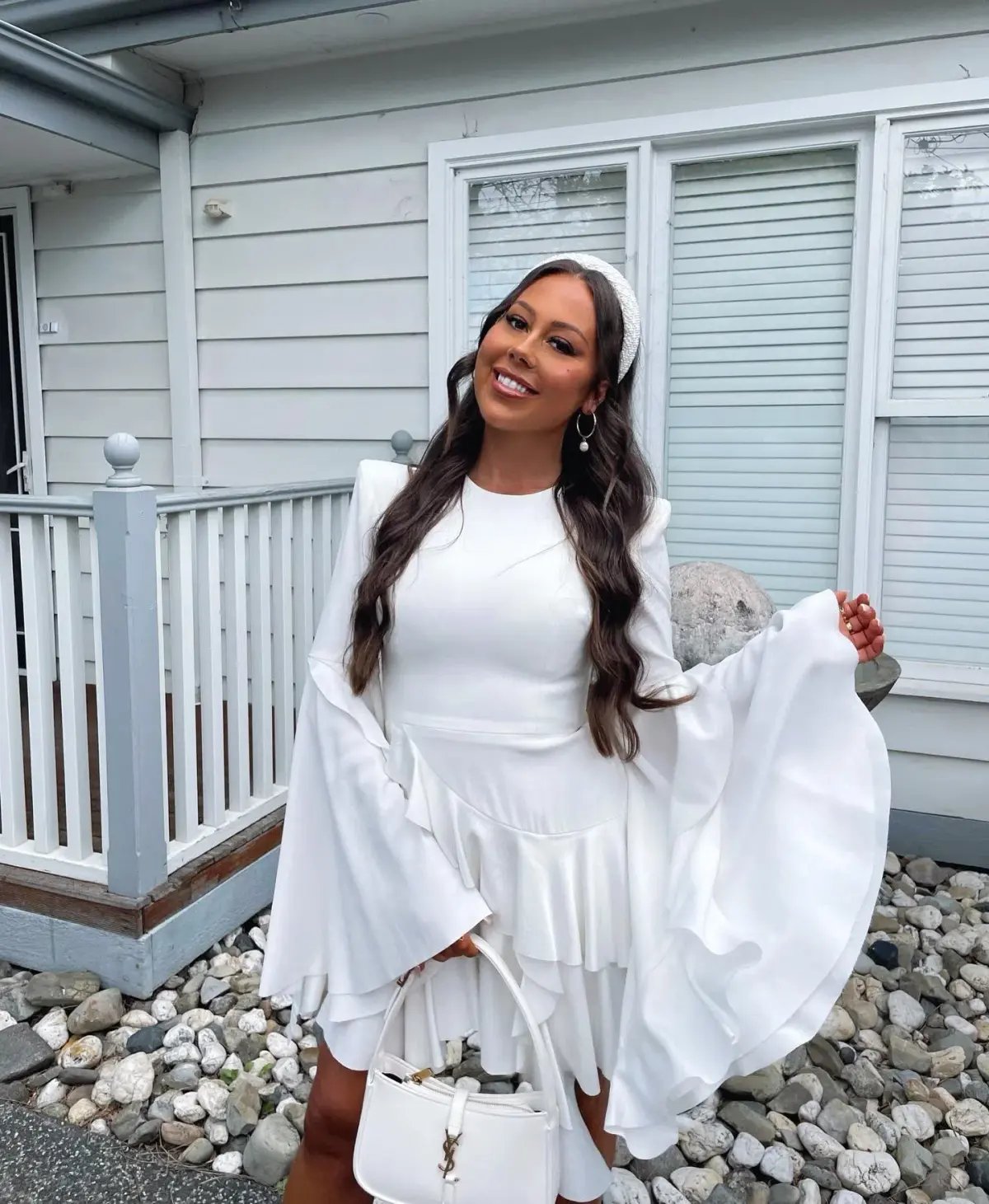 Alex Perry Ridgley Dress White Size 10 photo 3