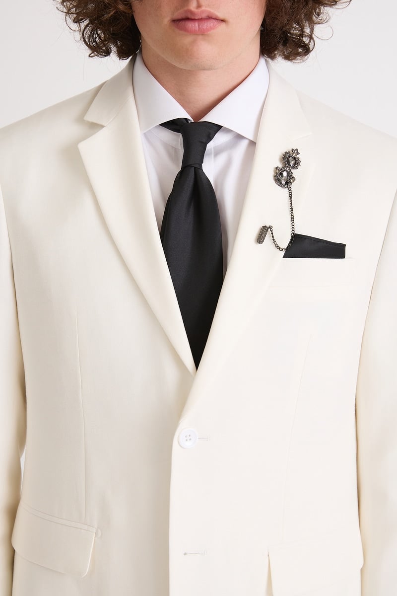 White Suit with Black Trousers Standard Package photo 2