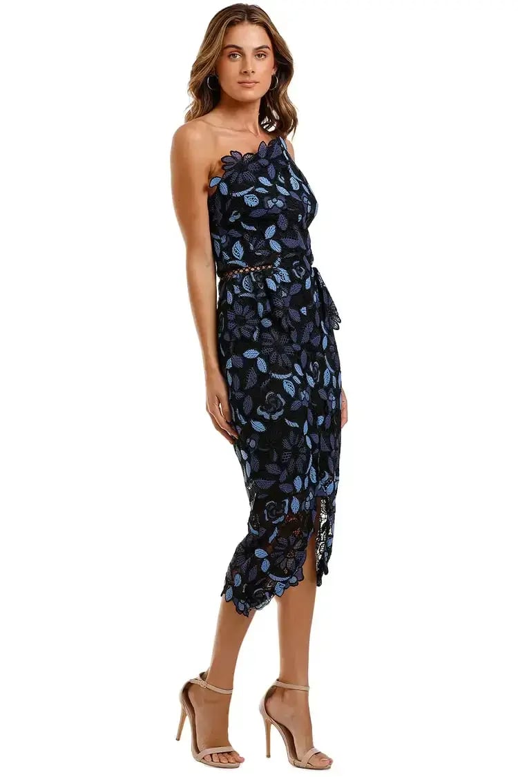 Elliatt Times Midi Dress in Blue Size 6 photo 2