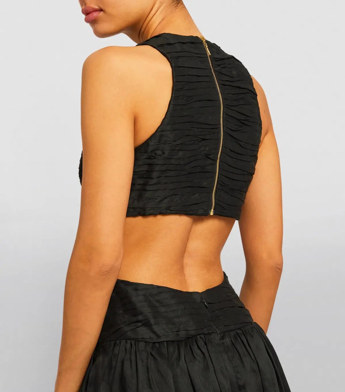 Aje Introspect Cut Out Midi Dress Black Size 8 photo 4