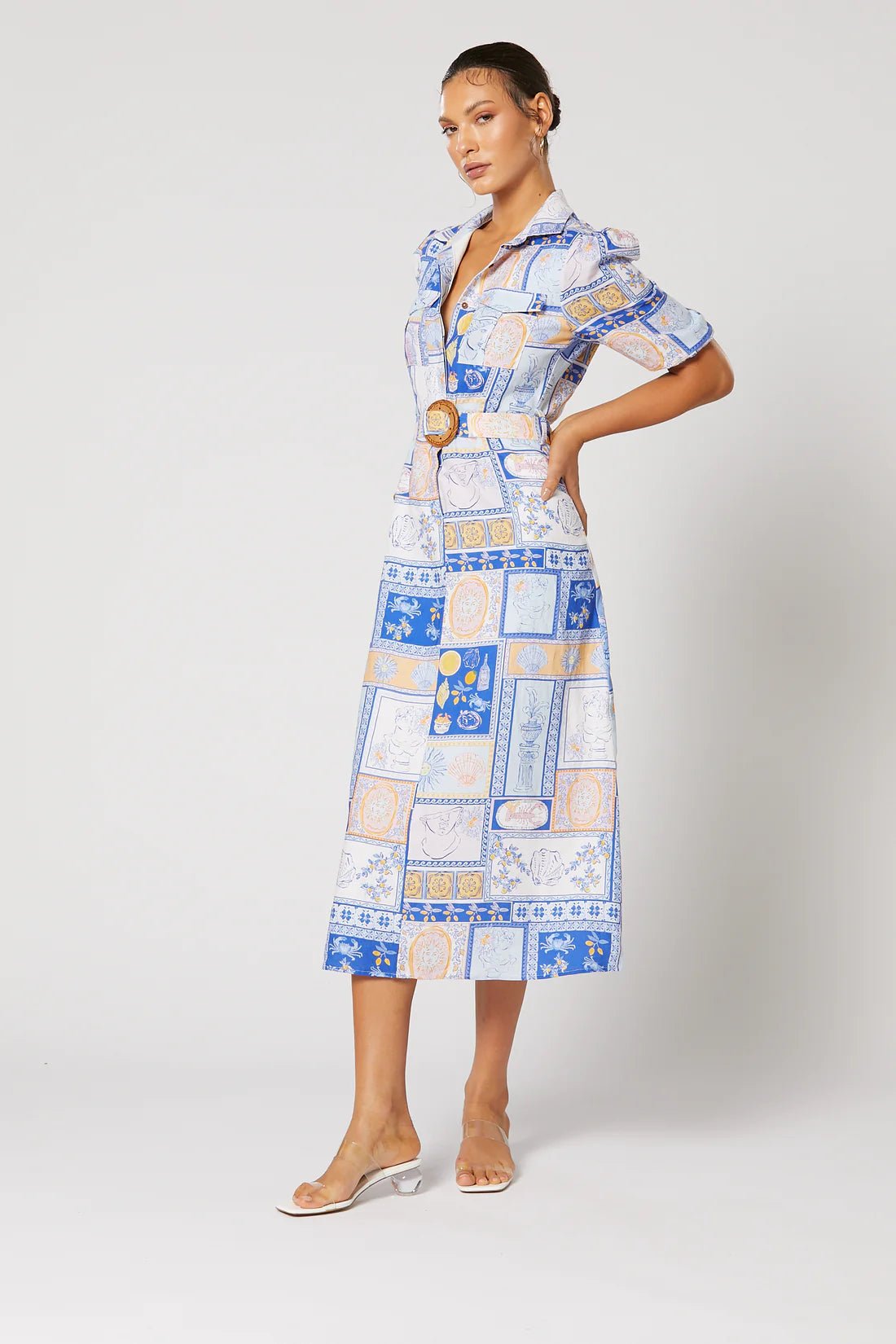 WINONA AMALFI MIDI DRESS - MULTI photo 8